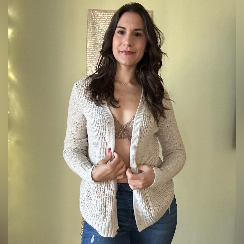 Hollister Tan Cardigan